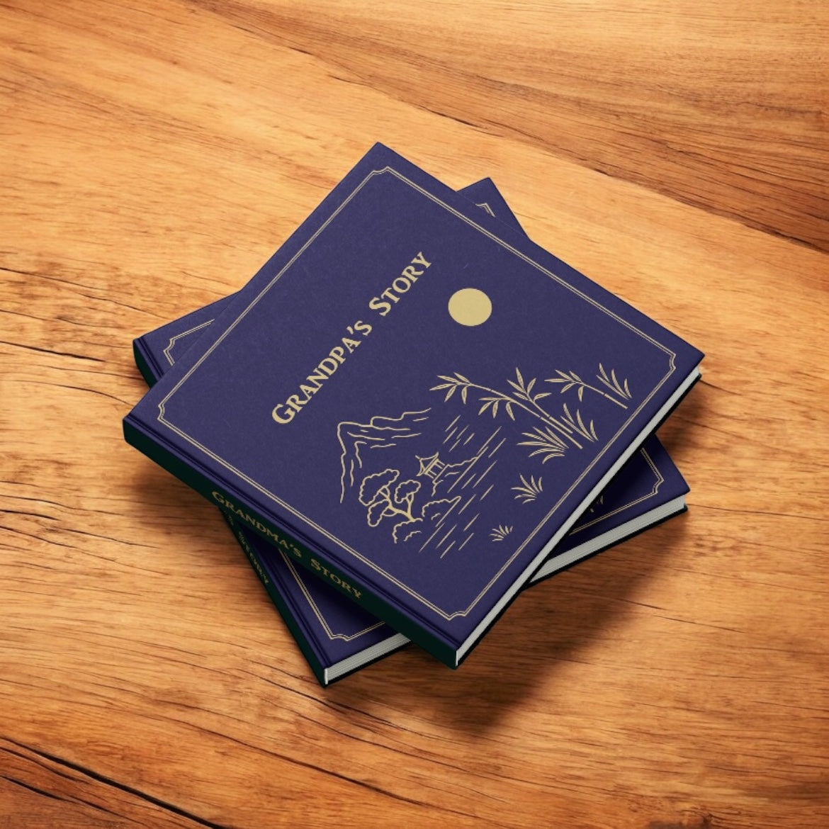 Golden Foil Hardcover Memory Journals