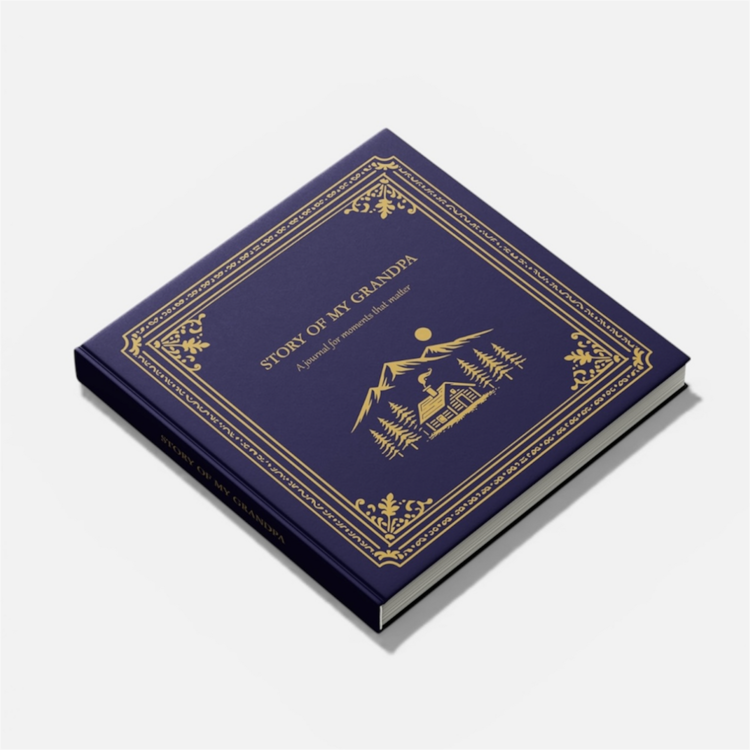 Guided memory book journal with prompts for family