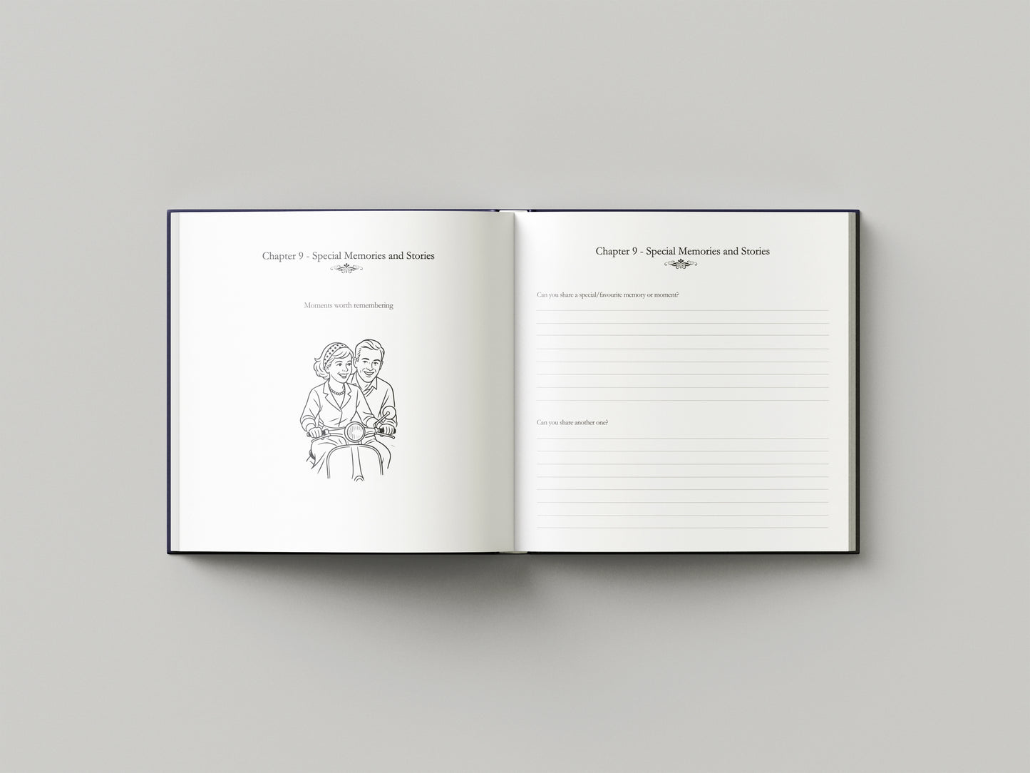 "Story Of My Grandpa" Guided Memory Journal